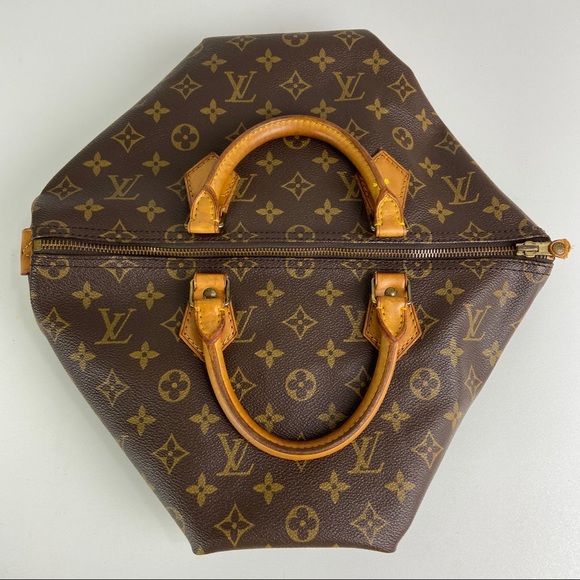 LOUIS VUITTON Speedy 35 Hand Bag Monogram Canvas - Picture 15 of 16